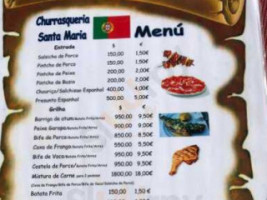 Churrasqueria Santa Maria menu