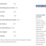 The Dubliner Irish Pub Carta